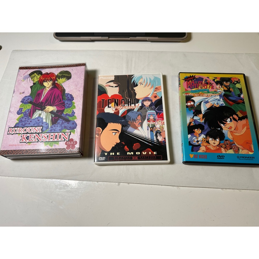 Anime DVD Lot Rurouni Kenshin Tenchi Ranma 1/2 Movie Collection‎ Pioneer